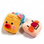 Wholesale Airpod Pro Cute Design Cartoon Handcraft Wool Fabric Cover Skin (Yellow Chick)